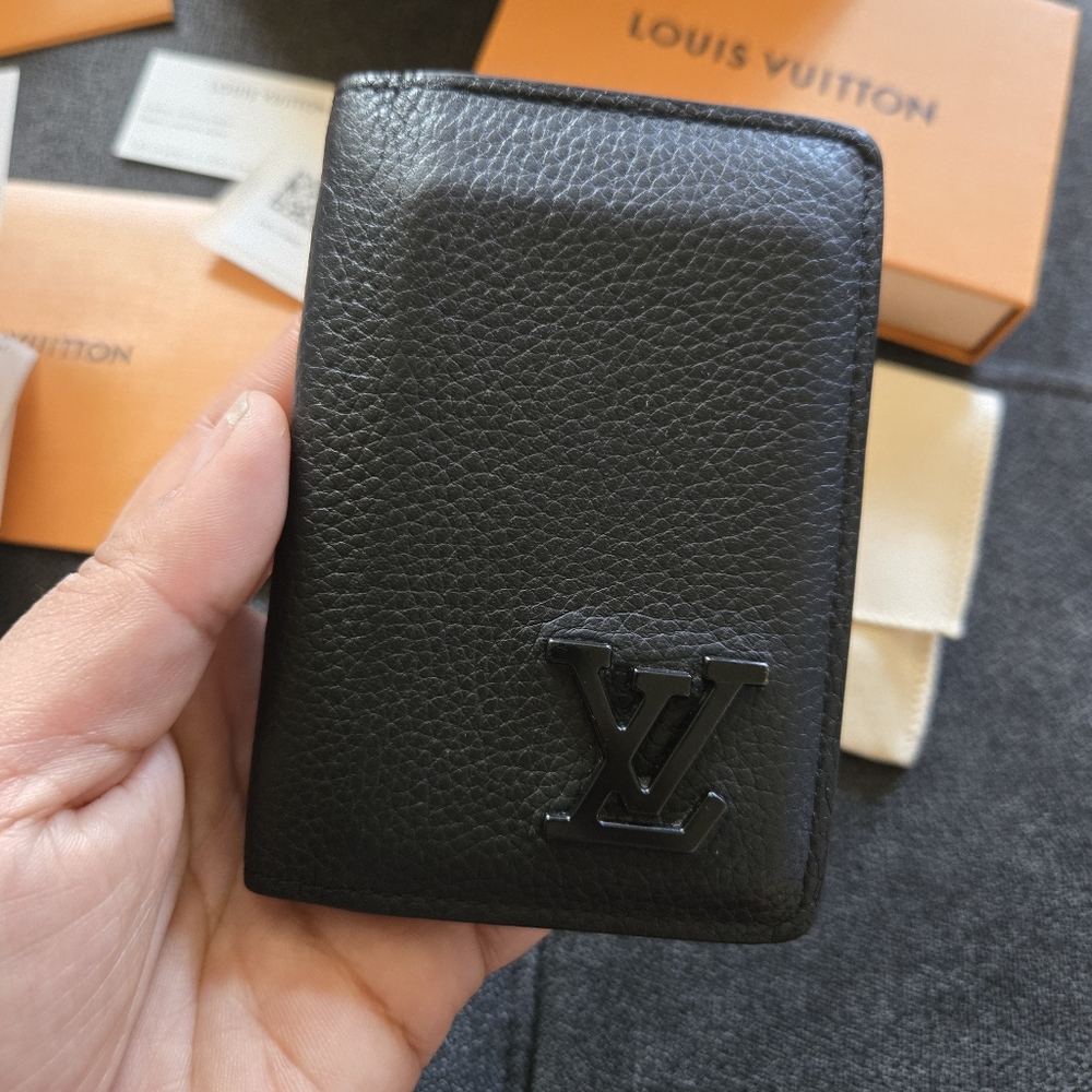 Louis Vuitton Black Leather Wallet